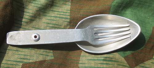 Collection of Wehrmacht folding fork-spoons