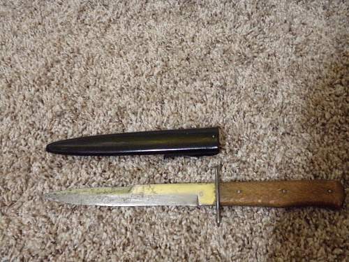 Luftwaffe boot knife s marked