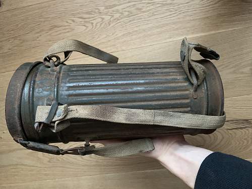 Gas mask found in neighbouring town