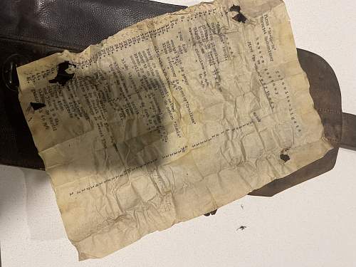 Any ideas? Polish document found inside map case