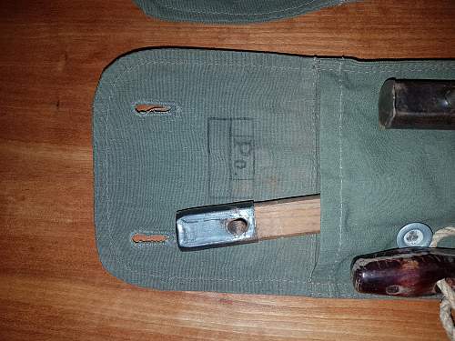 Tent pole pouches Polizei Unit marked.  Please help!