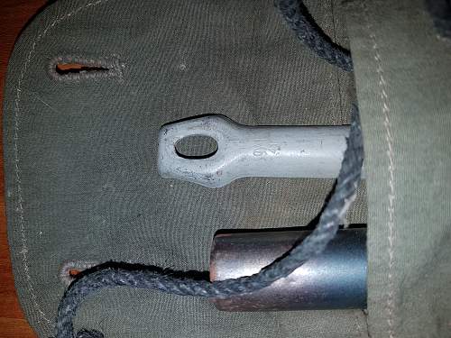 Tent pole pouches Polizei Unit marked.  Please help!