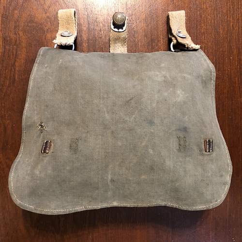 Pre-War / Early WW2 German M31 Breadbag UNIT MARKED &amp; FIELD MODIFIED