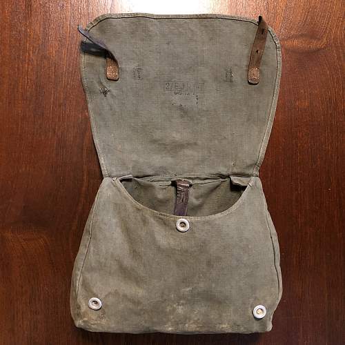 Pre-War / Early WW2 German M31 Breadbag UNIT MARKED &amp; FIELD MODIFIED