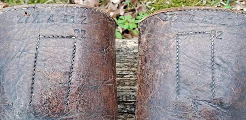 WW2 german soldiers jackboots (Marschstiefel). Producers stamp ID?