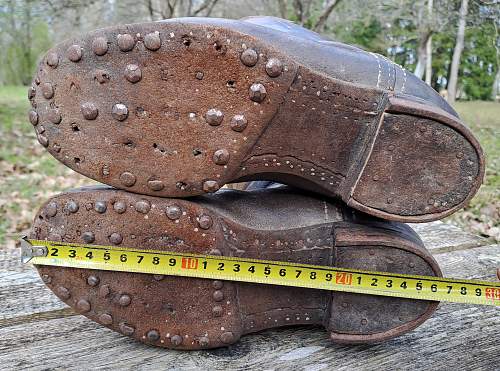 WW2 german soldiers jackboots (Marschstiefel). Producers stamp ID?