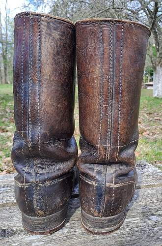 WW2 german soldiers jackboots (Marschstiefel). Producers stamp ID?