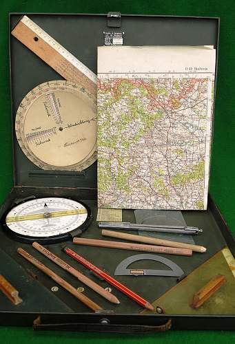 German ww2 luftwaffe airplane observer navigation case