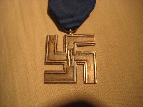 German 12 Jahre Medal SS and Stemple!