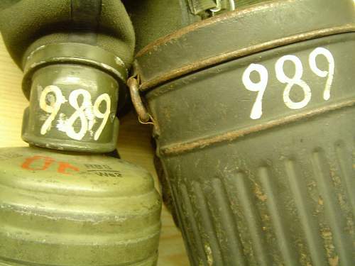 M-38 Gasmask and canister