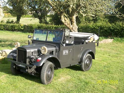 The last German field car left in Jersey from the German occupation.