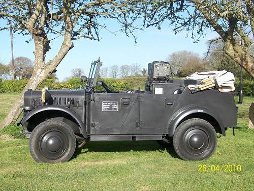 The last German field car left in Jersey from the German occupation.