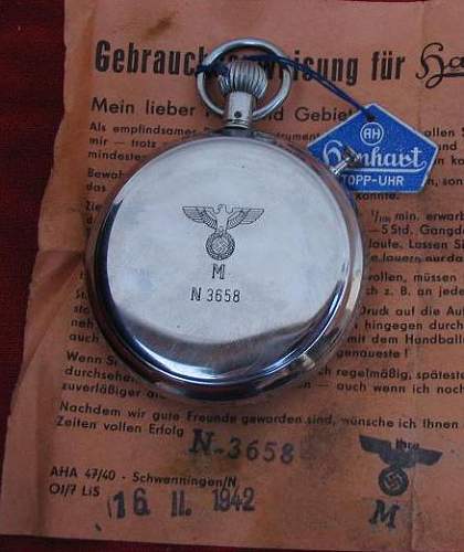 Kriegsmarine Torpedo Stopwatch