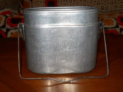 M31 Mess kit - Trench Art-work.