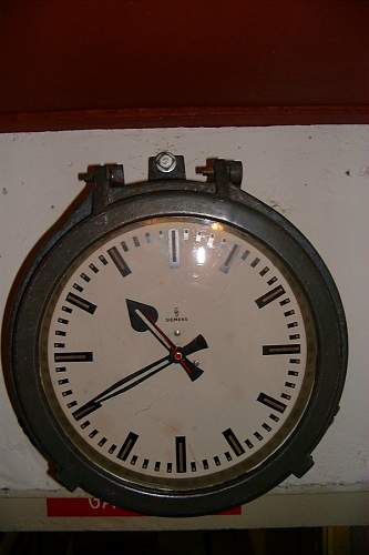 German bunker clock from Jersey, Channel Islands.