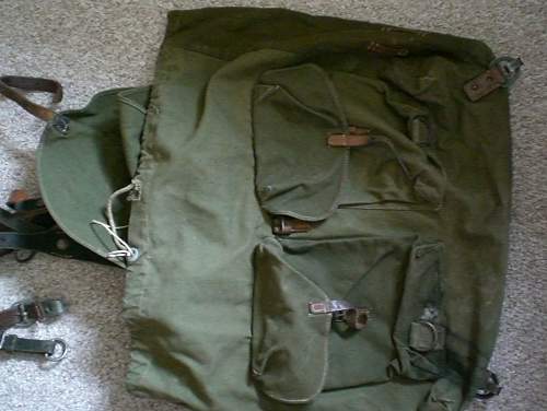 Bit of field kit, Ruck sack, Y straps LW Valice