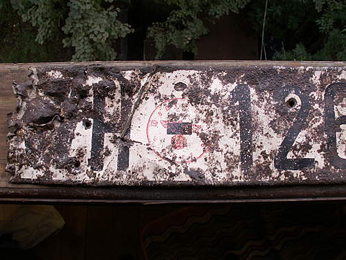 WH License Plate from Stalingrad