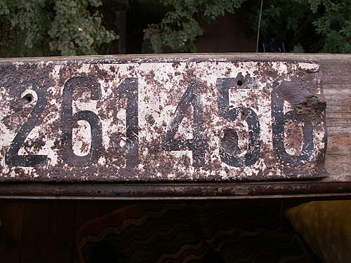 WH License Plate from Stalingrad