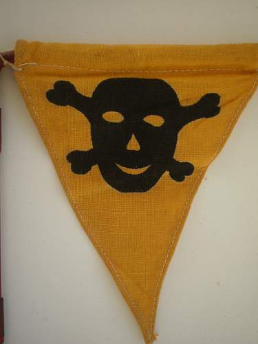 German land mine markers/motorcycle flags