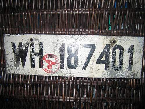 WH vehicle number plate