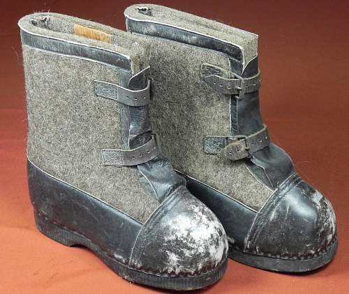 WW2 german snow boots with buckle