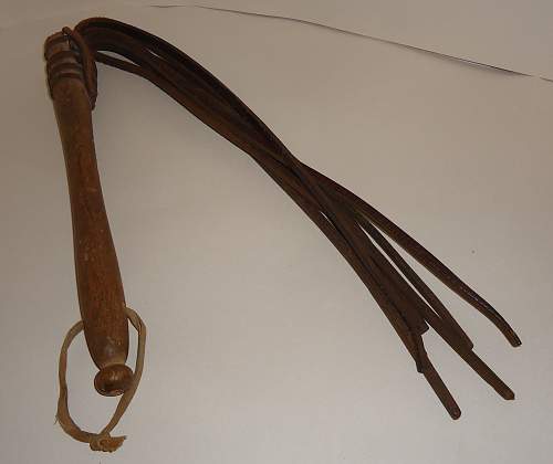 A soldiers whip.....unusual but original