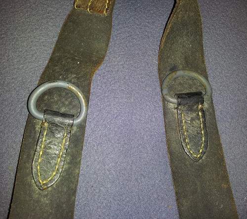 real? GERMAN Y STRAPS LUFTWAFFE MARKED HS HESSEN 1942 ?