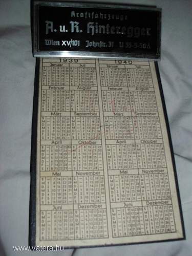 German clipboard from 1939