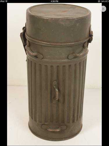 Ww2 german gasmask canister