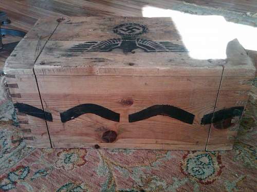 Ammunition crate - beautiful markings - real?