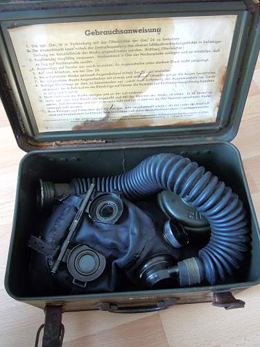 German optical gas mask.