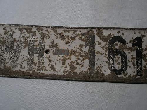 Waffen SS License plate number SS-927801