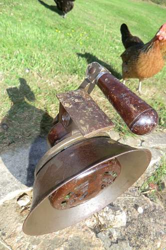 German hand held siren from Jersey, Channel Islands.