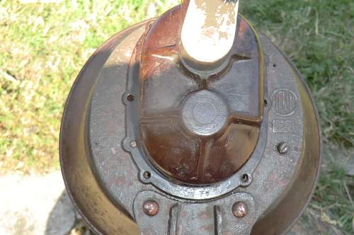 German hand held siren from Jersey, Channel Islands.