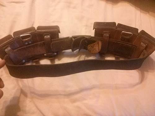 Ammo pouches, belt and buckle combo