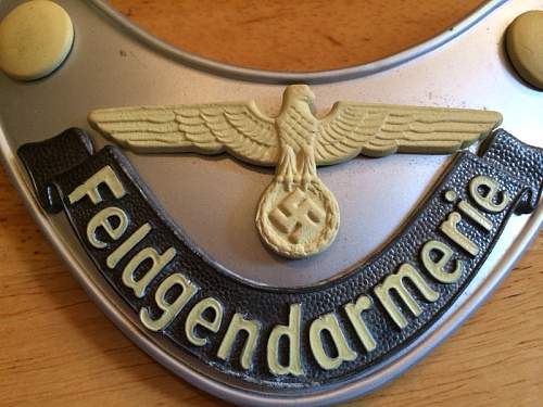 Feldgendarmerie Gorget?....