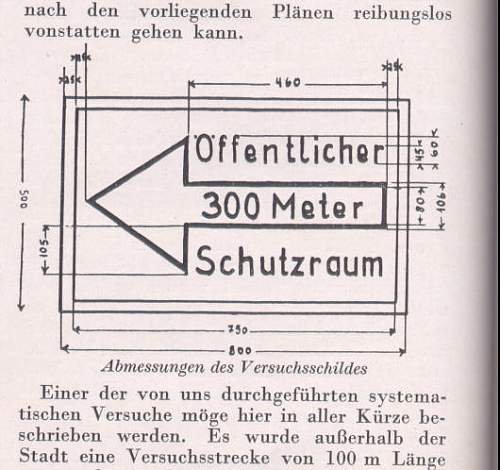 Luftschutz bunker sign