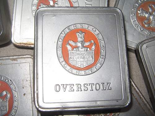 Third Reich (?) cigarette tins - Overstolz