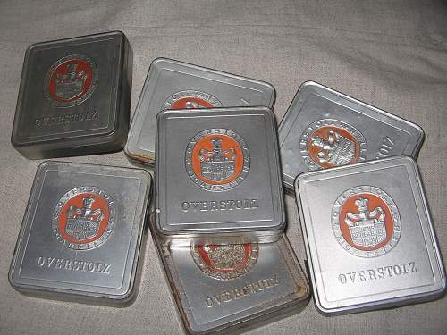 Third Reich (?) cigarette tins - Overstolz