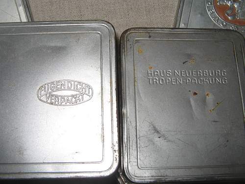 Third Reich (?) cigarette tins - Overstolz