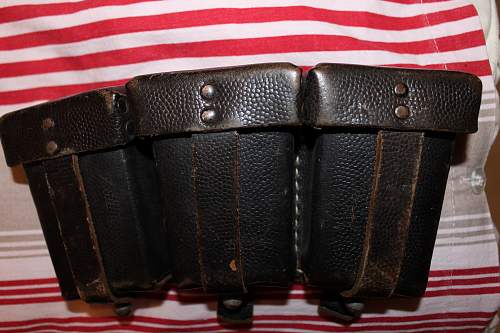 heer belt with ammo pouch and gw/k43 ammo pouch