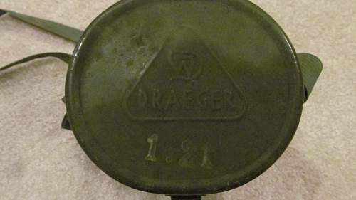 Info needed on Draeger gas mask container??