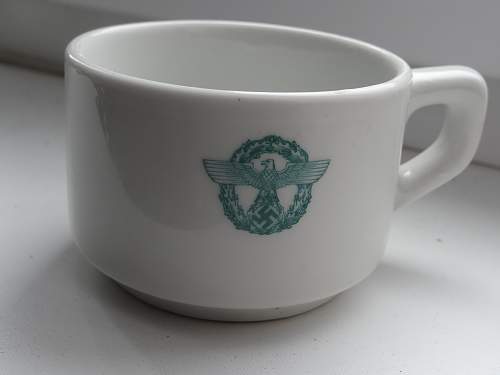 Help me. Polizei Coffee Cup