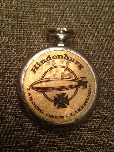 Hindenburg Landing Crew Lakehurst, German Pocket Watch