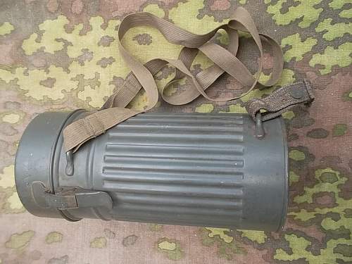 German gas mask cannister