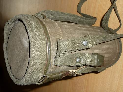 Rare WWII German Type Gas Mask Set