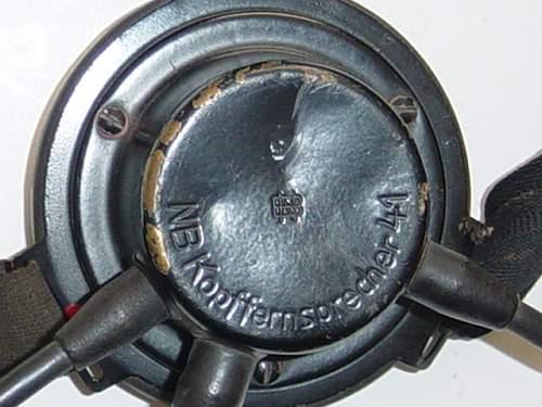 Kriegsmarine Intercom headset Kopffernsprecher 41