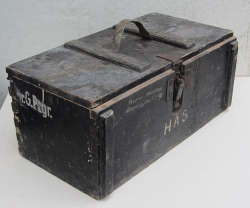 Wehrmacht ' Granaten ' wooden storage box