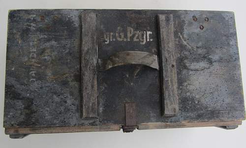 Wehrmacht ' Granaten ' wooden storage box