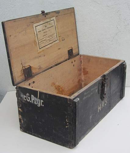 Wehrmacht ' Granaten ' wooden storage box